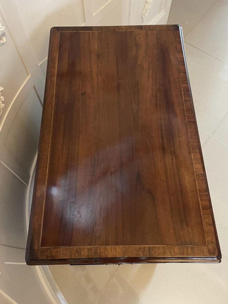 Antique George III Quality Walnut Kneehole Desk - Image 13